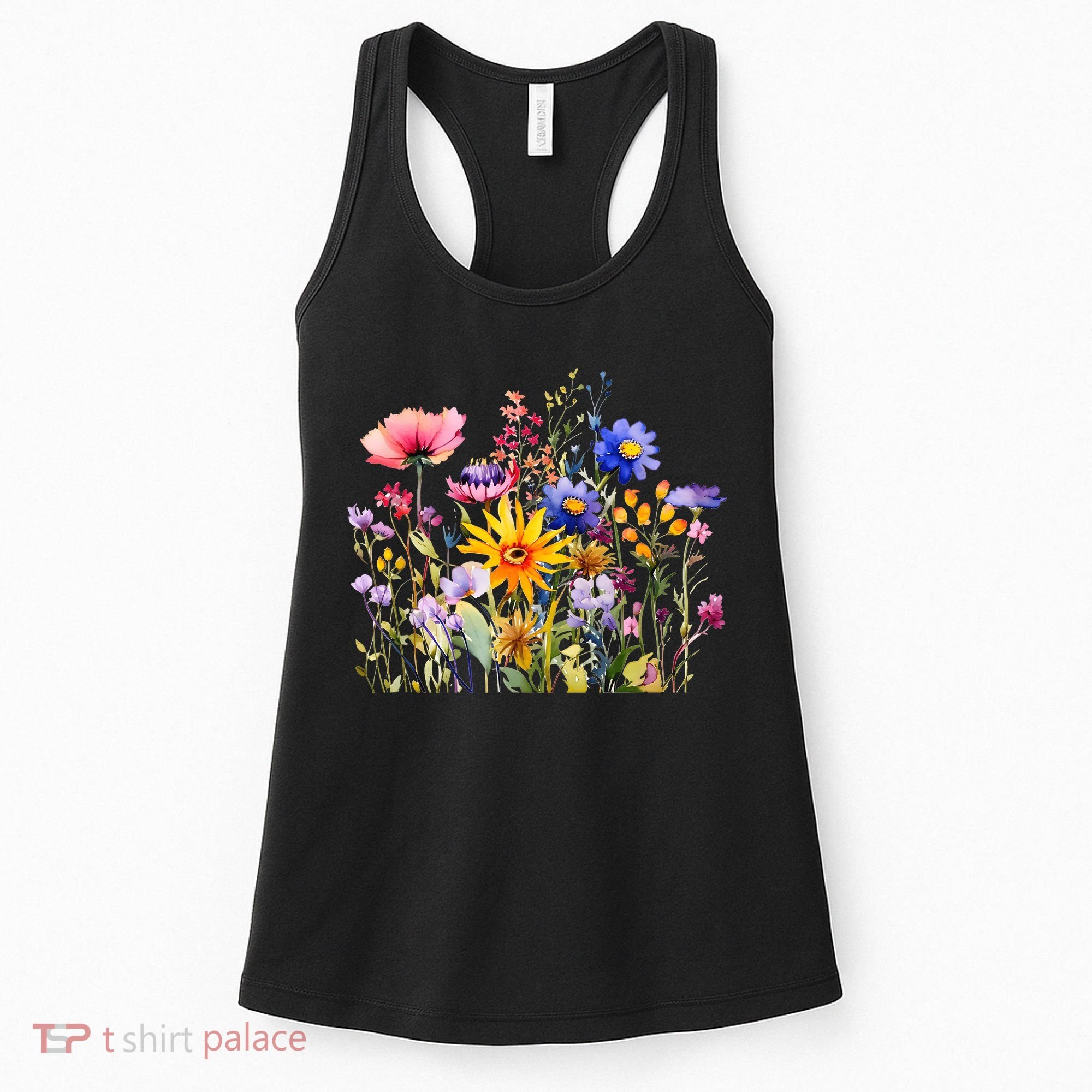 Wildflower Summer Flowers Blooming Floral Graphic Women's Tank Top