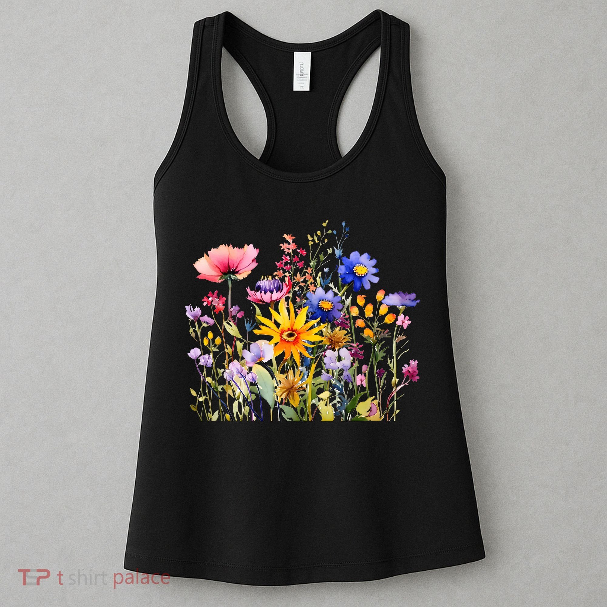 Wildflower Summer Flowers Blooming Floral Graphic Women's Tank Top