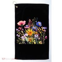 Wildflower Summer Flowers Blooming Floral Graphic Golf Towel thumb 0