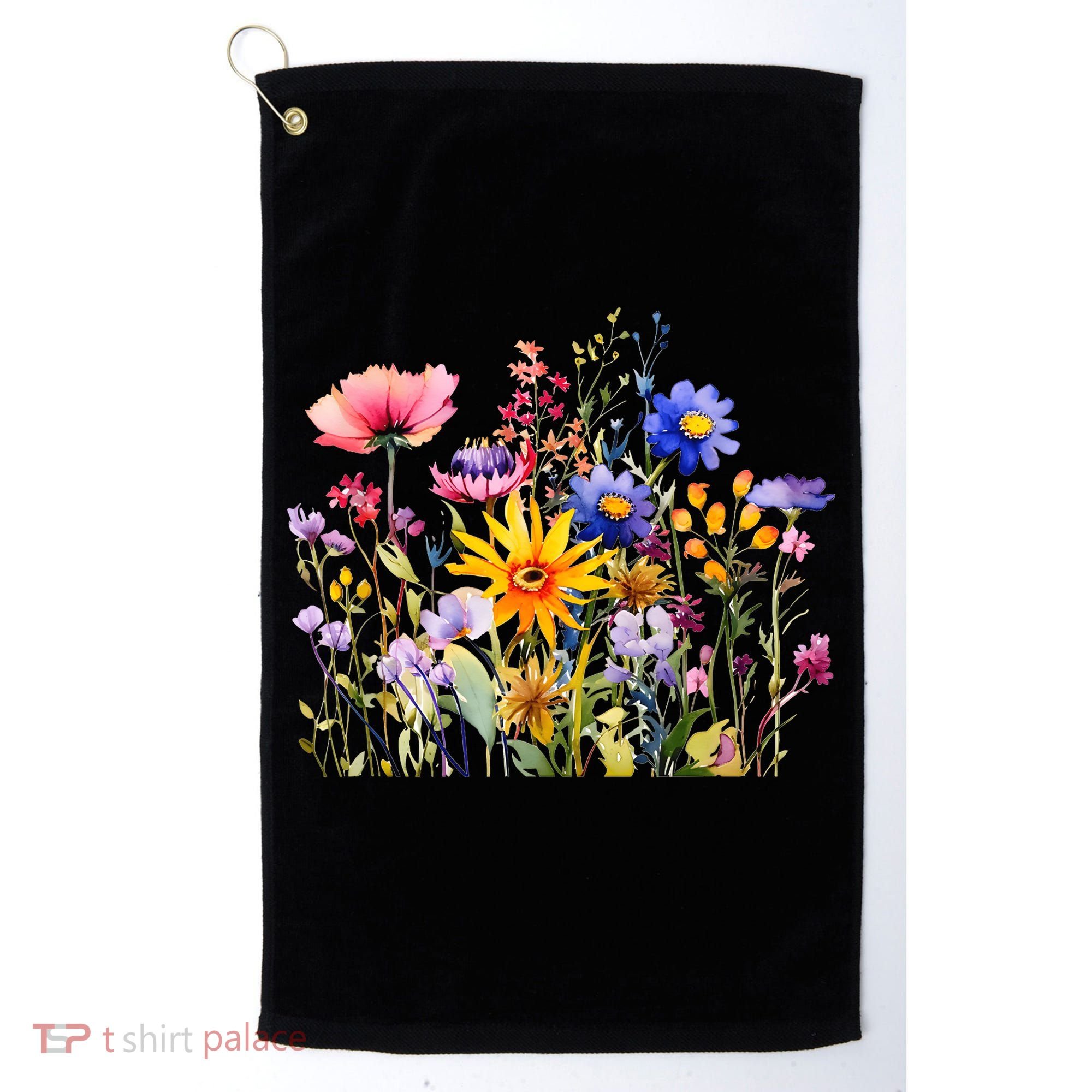 Wildflower Summer Flowers Blooming Floral Graphic Golf Towel