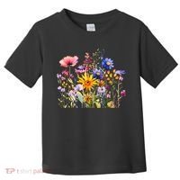 Wildflower Summer Flowers Blooming Floral Graphic Toddler T-Shirt thumb 0