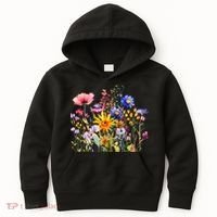 Wildflower Summer Flowers Blooming Floral Graphic Kids Hoodie thumb 0