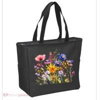 Wildflower Summer Flowers Blooming Floral Graphic Tote Bag thumb 2