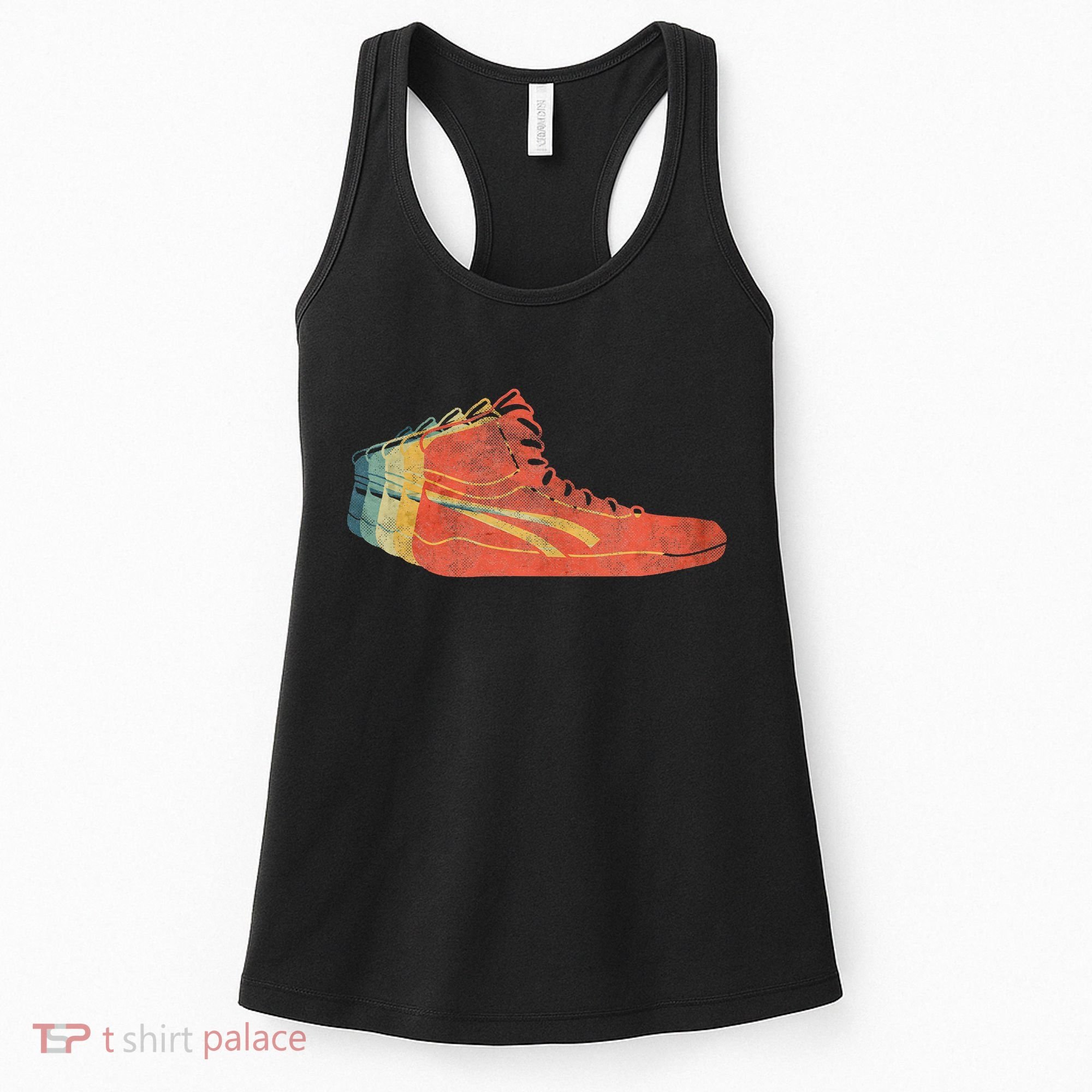 Wrestling Shoe funny sport lover wrestling Women's Tank Top