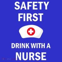 Wo Safety First With A Nurse Funny Medical Job Cute Gift Mousepad thumb 1