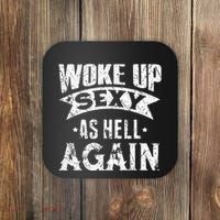Witch Security Funny Saying Retro Coaster thumb 0