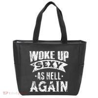 Witch Security Funny Saying Retro Tote Bag thumb 0