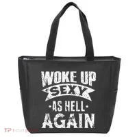 Witch Security Funny Saying Retro Tote Bag thumb 0