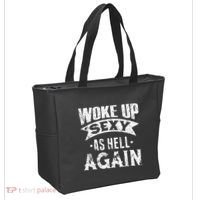 Witch Security Funny Saying Retro Tote Bag thumb 2