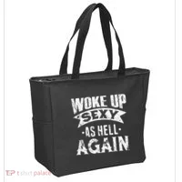 Witch Security Funny Saying Retro Tote Bag thumb 2
