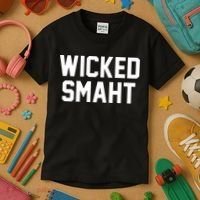 Wicked Smaht Funny Kids T-Shirt thumb 3