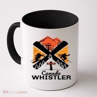 Whistler Ski Funny Gift Skiing And Snowboard Accessories Coffee Mug thumb 0