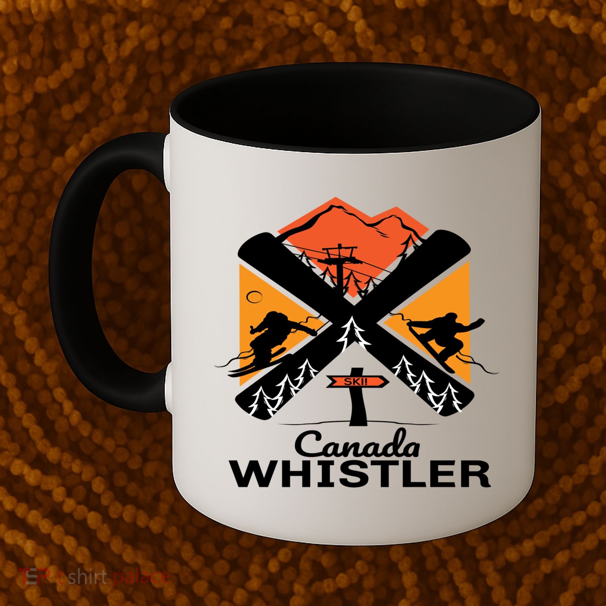 Whistler Ski Funny Gift Skiing And Snowboard Accessories Coffee Mug