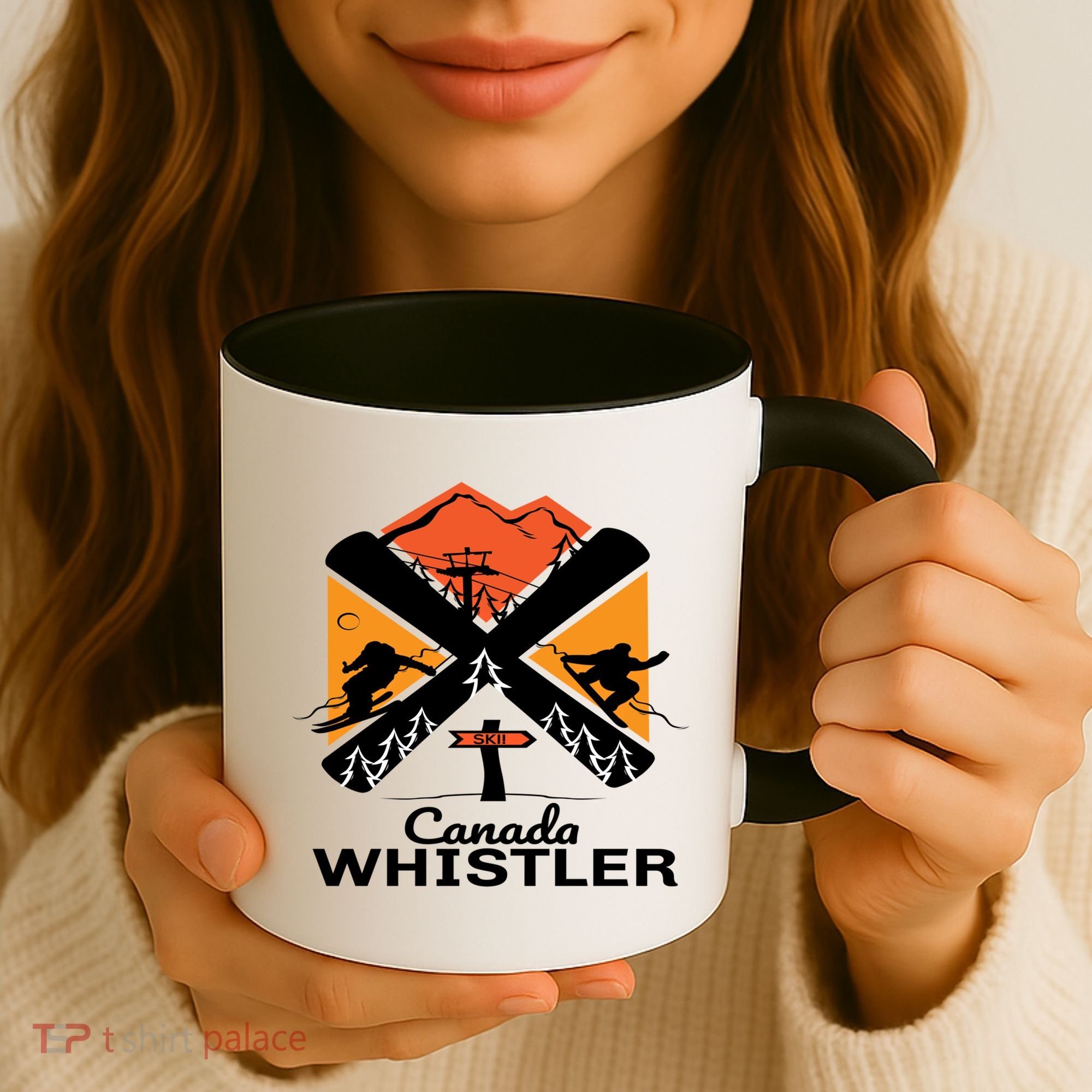 Whistler Ski Funny Gift Skiing And Snowboard Accessories Coffee Mug