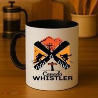 Whistler Ski Funny Gift Skiing And Snowboard Accessories Coffee Mug thumb 4