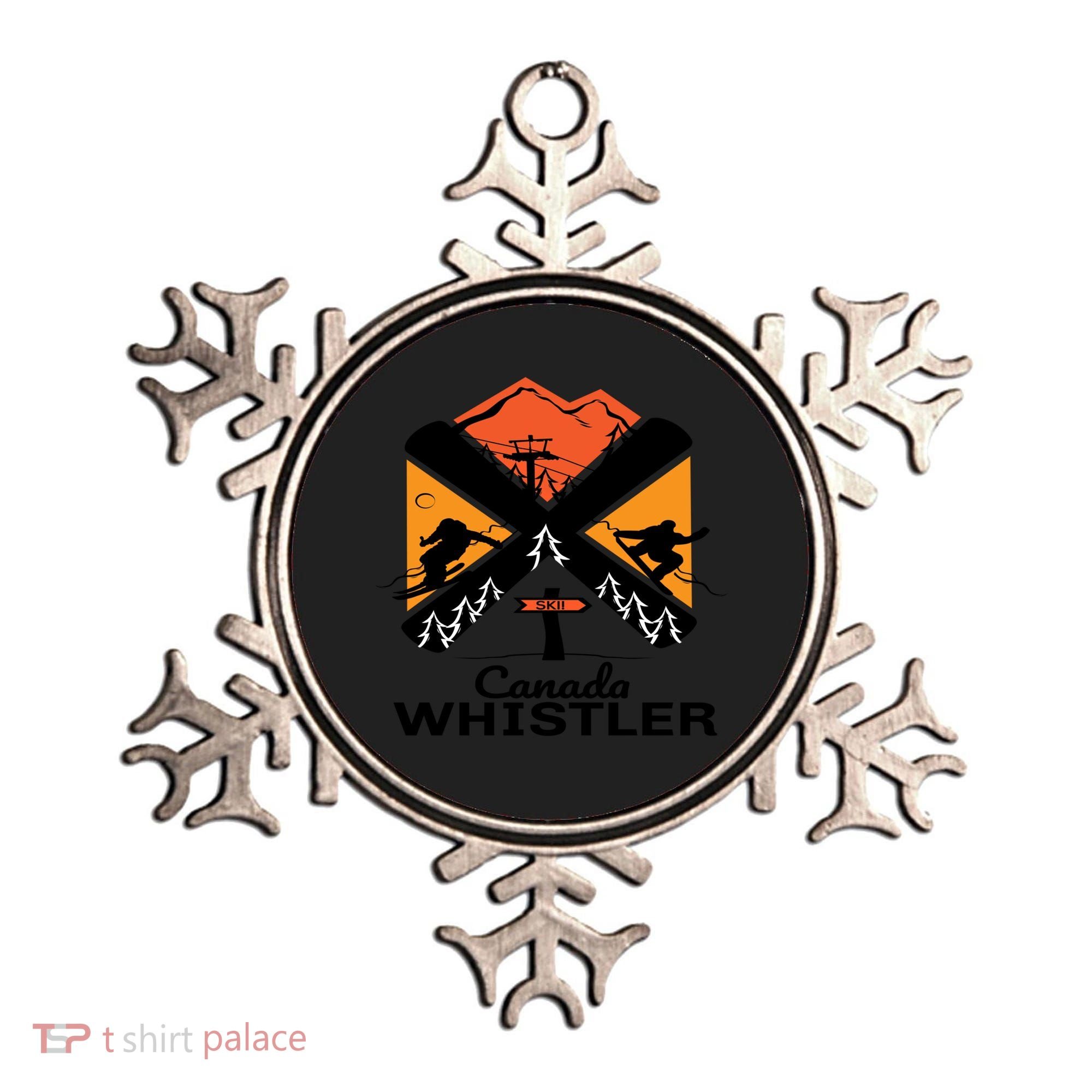 Whistler Ski Funny Gift Skiing And Snowboard Accessories Ornament