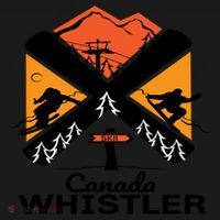 Whistler Ski Funny Gift Skiing And Snowboard Accessories Ornament thumb 1