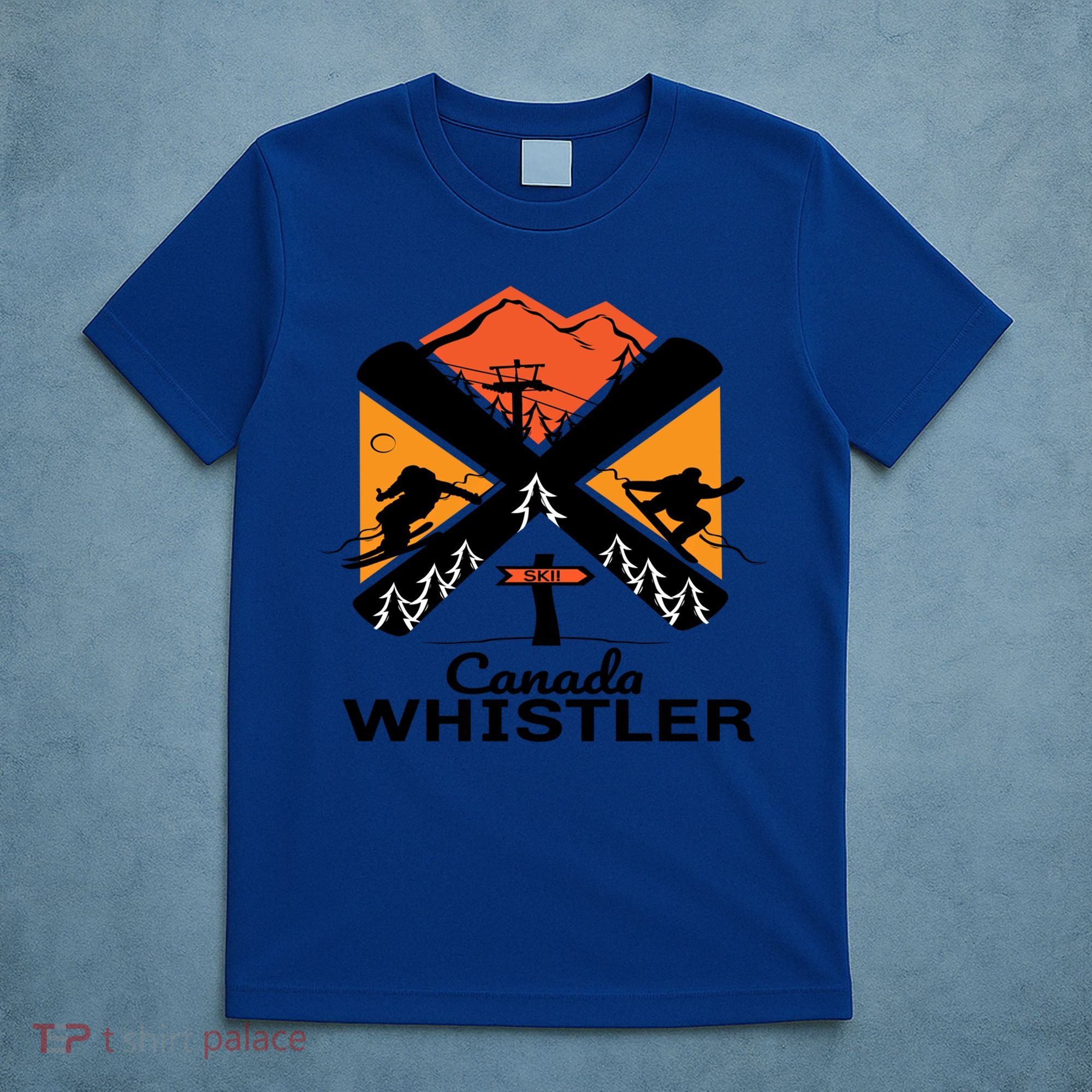 Whistler Ski Funny Gift Skiing And Snowboard Accessories T-Shirt