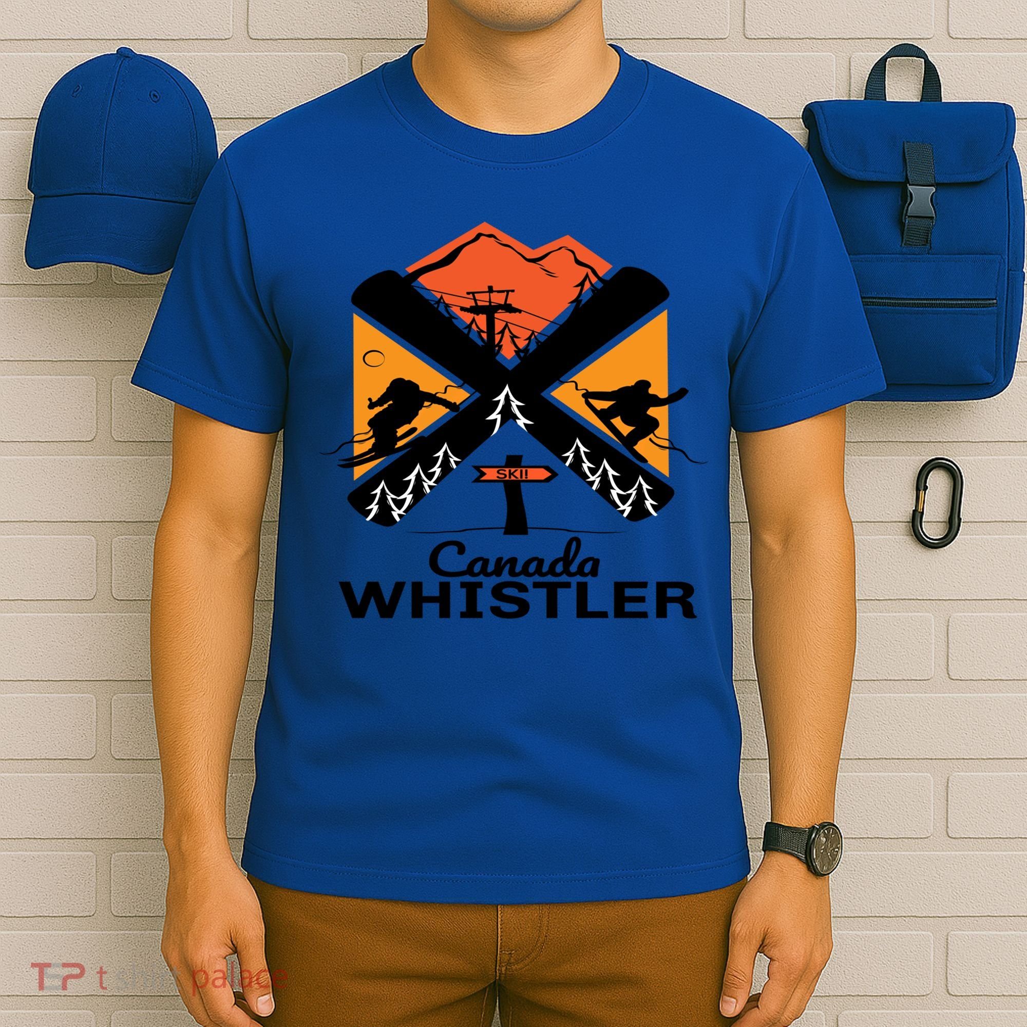 Whistler Ski Funny Gift Skiing And Snowboard Accessories T-Shirt
