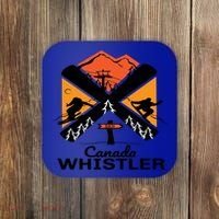 Whistler Ski Funny Gift Skiing And Snowboard Accessories Coaster thumb 0