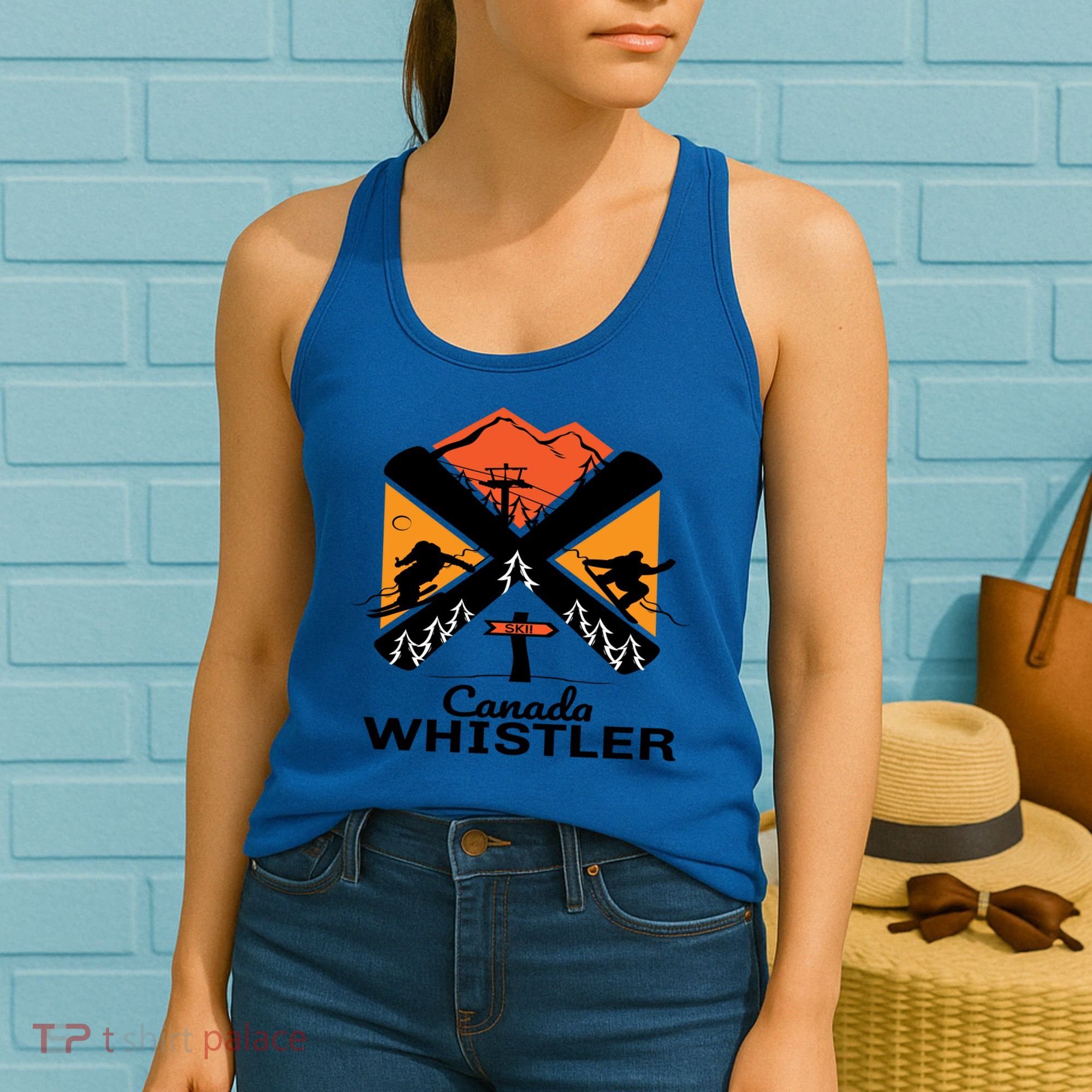 Whistler Ski Funny Gift Skiing And Snowboard Accessories Women's Tank Top