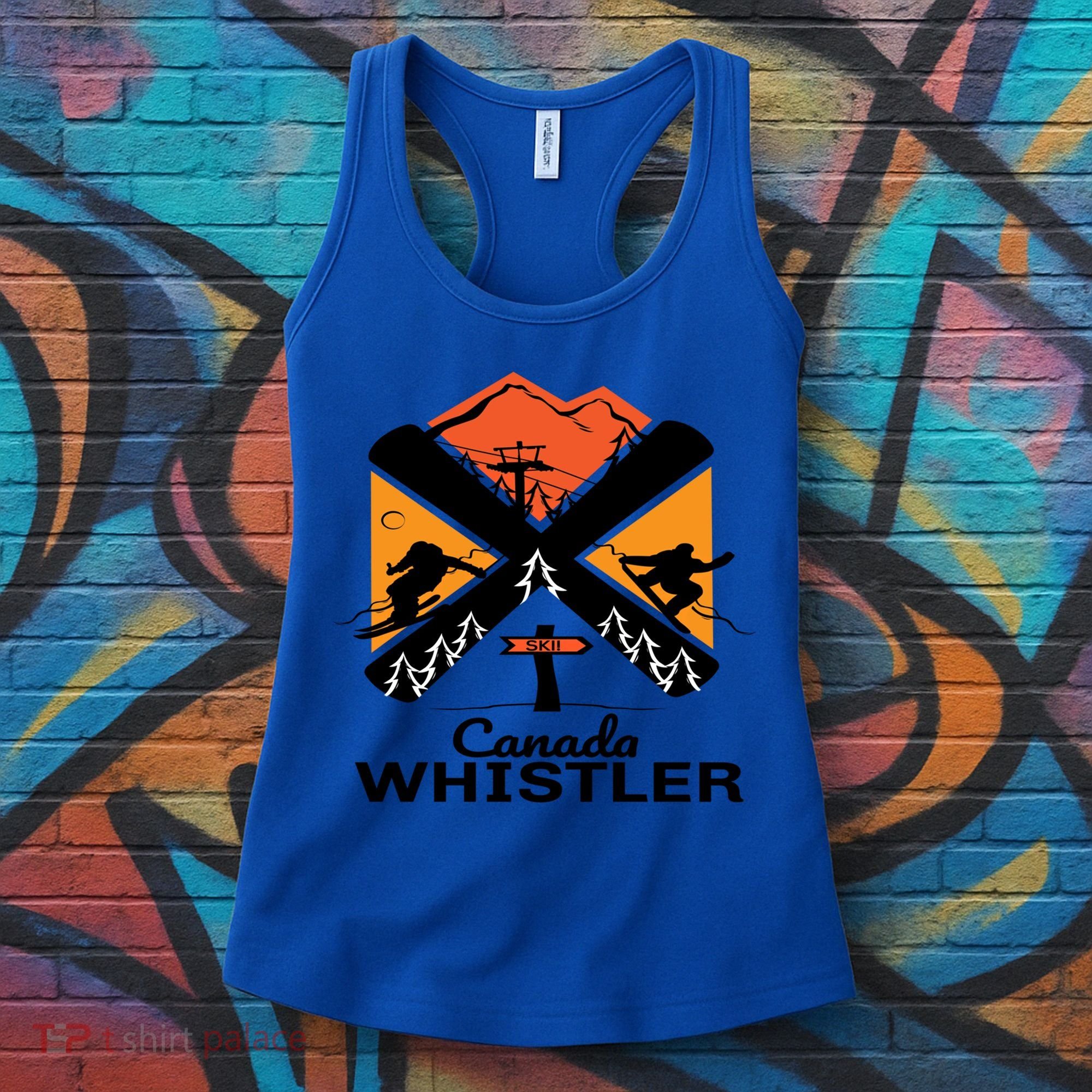 Whistler Ski Funny Gift Skiing And Snowboard Accessories Women's Tank Top