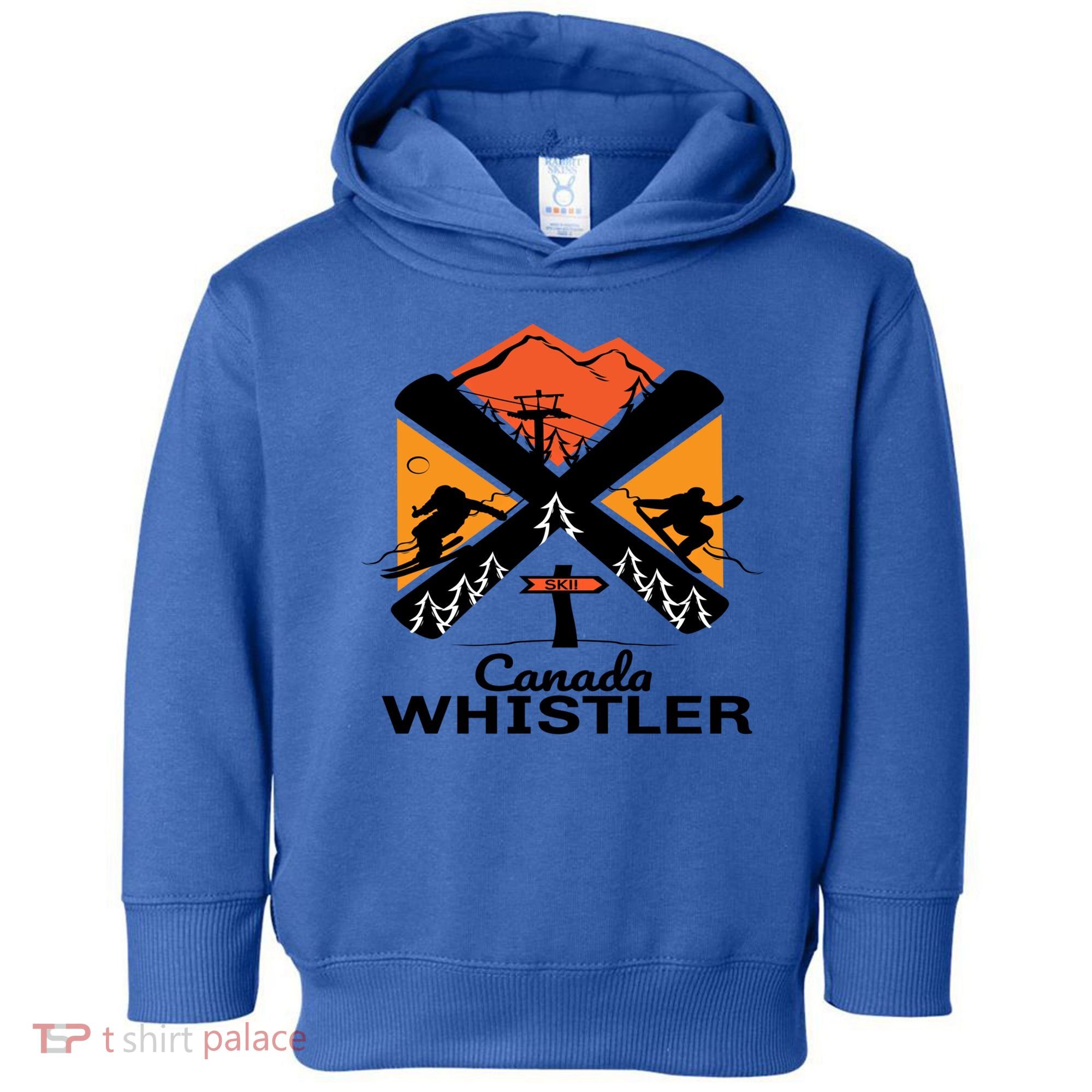 Whistler Ski Funny Gift Skiing And Snowboard Accessories Toddler Hoodie