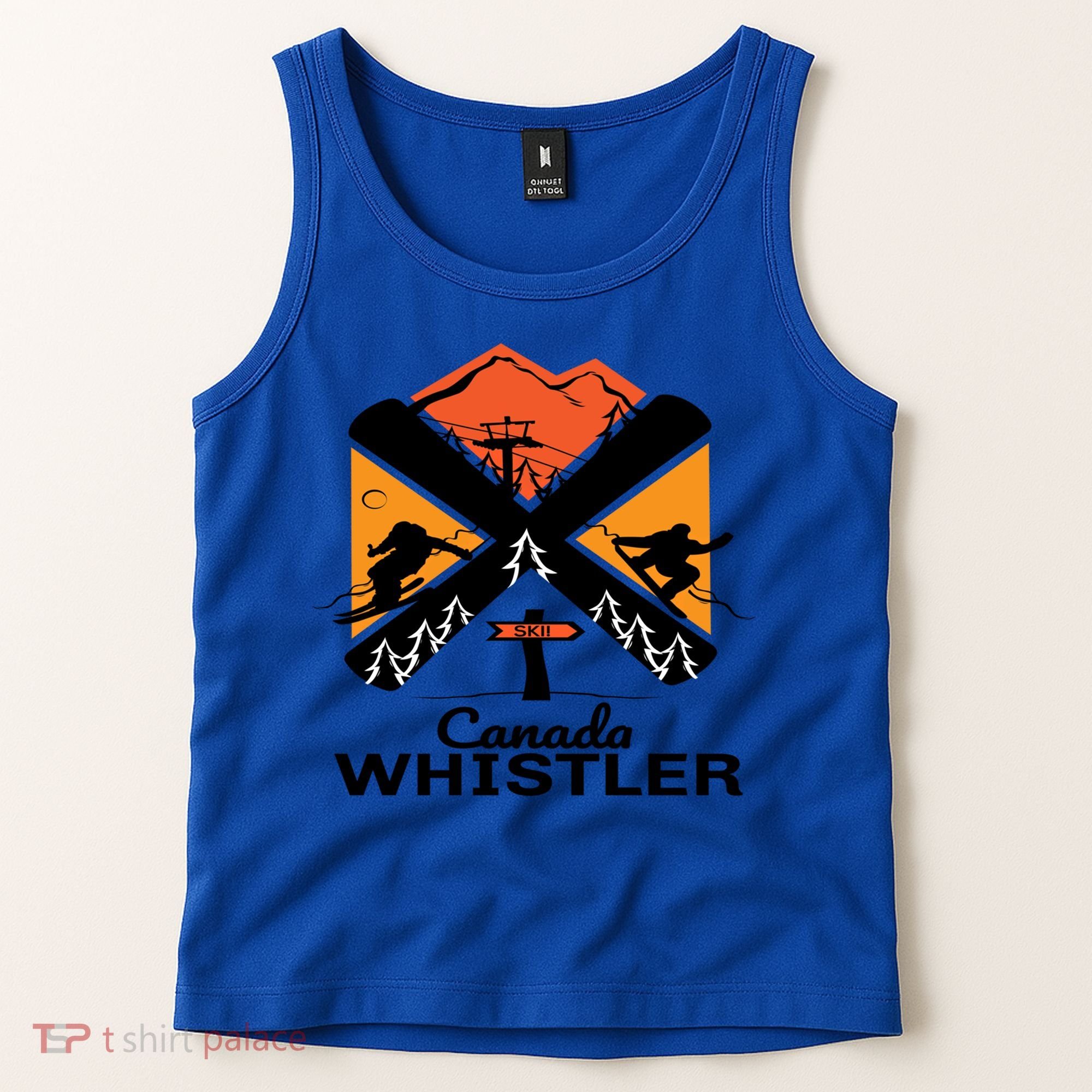 Whistler Ski Funny Gift Skiing And Snowboard Accessories Tank Top