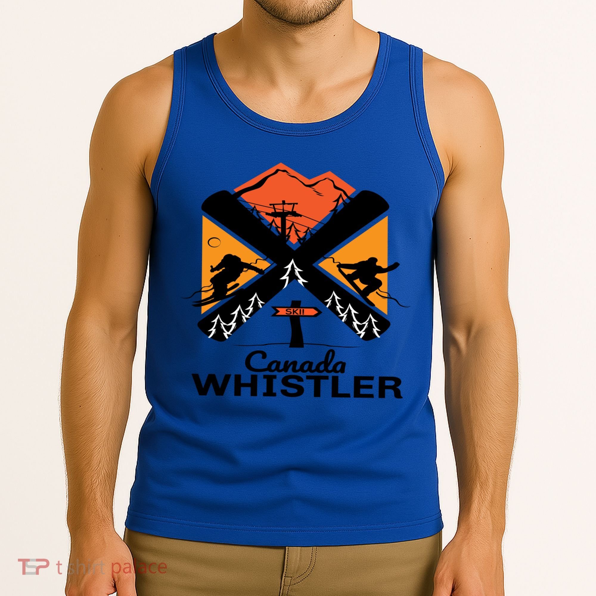 Whistler Ski Funny Gift Skiing And Snowboard Accessories Tank Top
