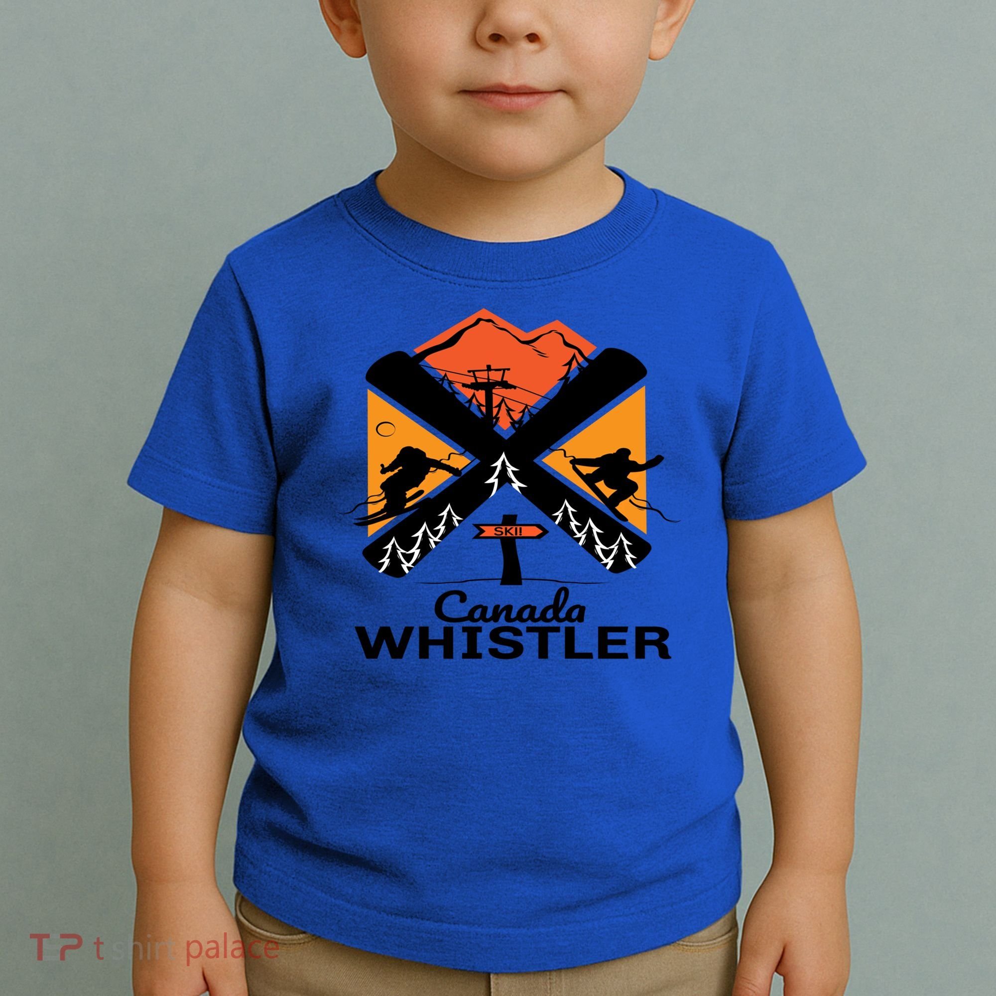 Whistler Ski Funny Gift Skiing And Snowboard Accessories Toddler T-Shirt