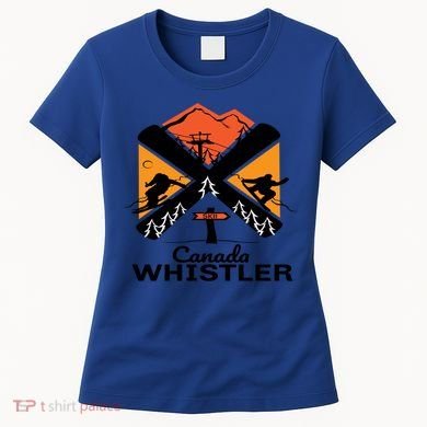 Whistler Ski Funny Gift Skiing And Snowboard Accessories Women's T-Shirt