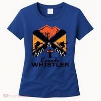 Whistler Ski Funny Gift Skiing And Snowboard Accessories Women's T-Shirt thumb 0