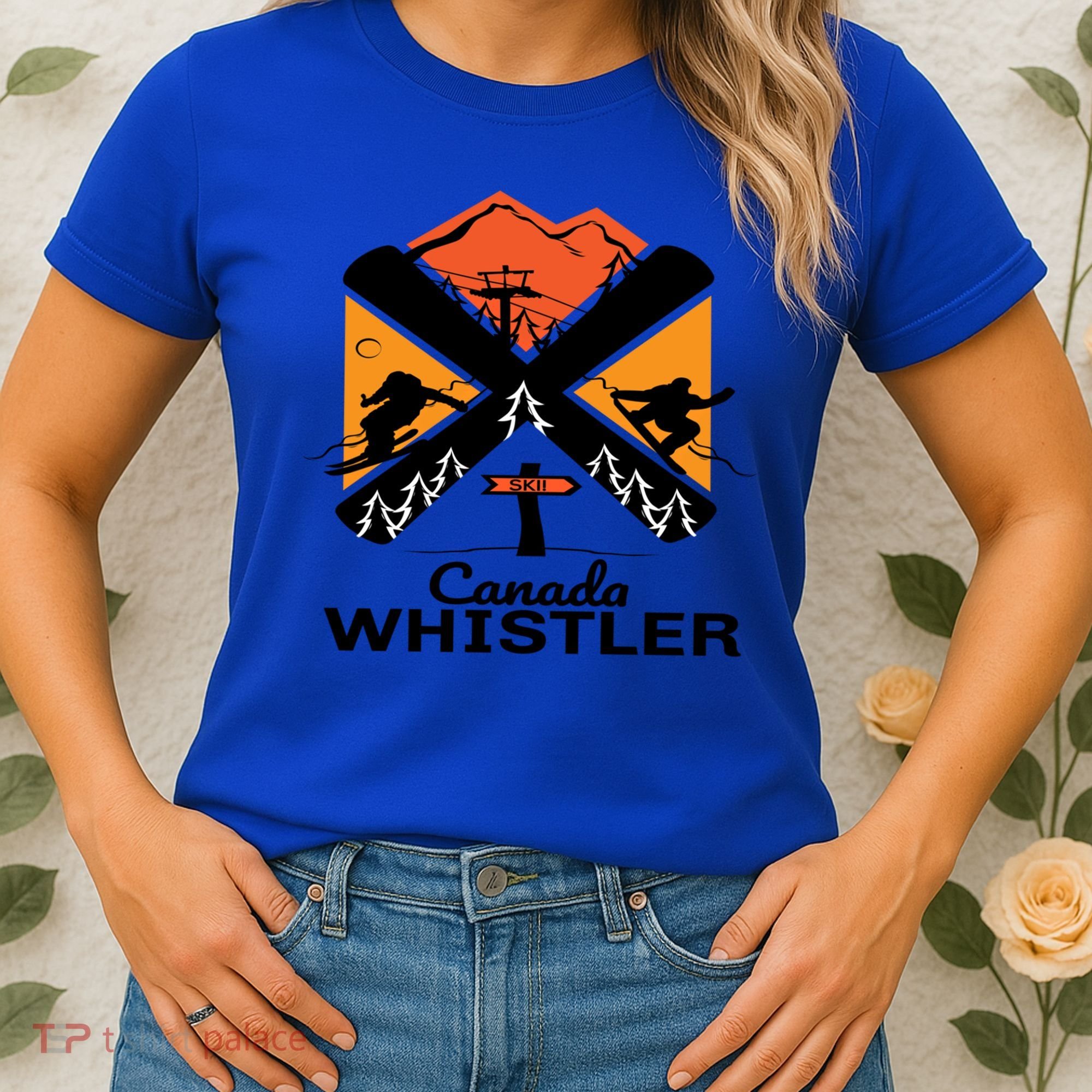 Whistler Ski Funny Gift Skiing And Snowboard Accessories Women's T-Shirt