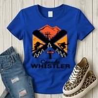 Whistler Ski Funny Gift Skiing And Snowboard Accessories Women's T-Shirt thumb 3