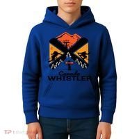Whistler Ski Funny Gift Skiing And Snowboard Accessories Kids Hoodie thumb 4
