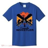 Whistler Ski Funny Gift Skiing And Snowboard Accessories Kids T-Shirt thumb 0