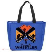 Whistler Ski Funny Gift Skiing And Snowboard Accessories Tote Bag thumb 0