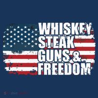 Whiskey Steak Guns And Freedom Patriotic Flag 4th Of July Sweatshirt thumb 3