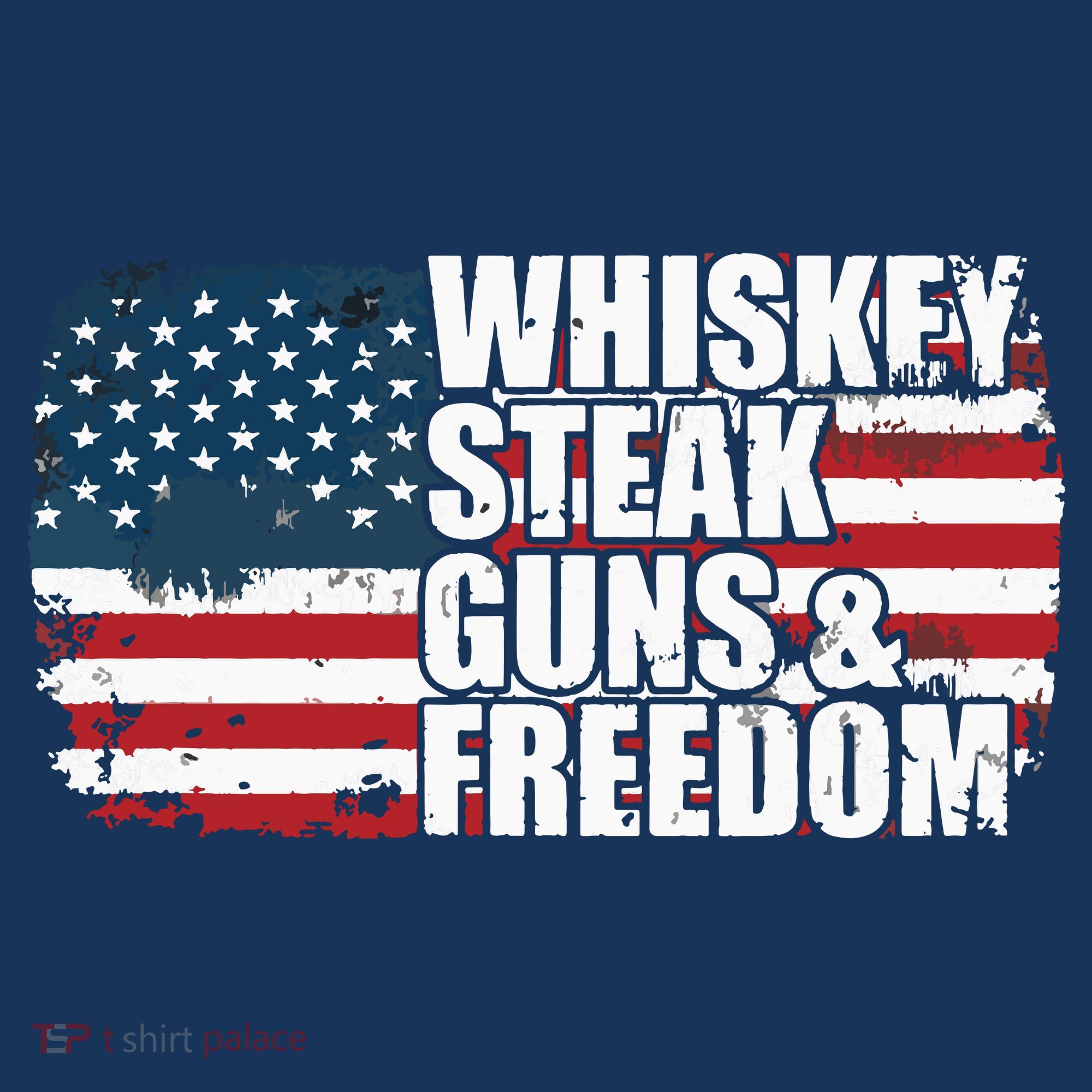 Whiskey Steak Guns And Freedom Patriotic Flag 4th Of July Women's Tank Top