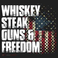 Whiskey Steak Guns Freedom Patriotic Flag Gift Sport-Tek Posi-UV Pro Polo thumb 2