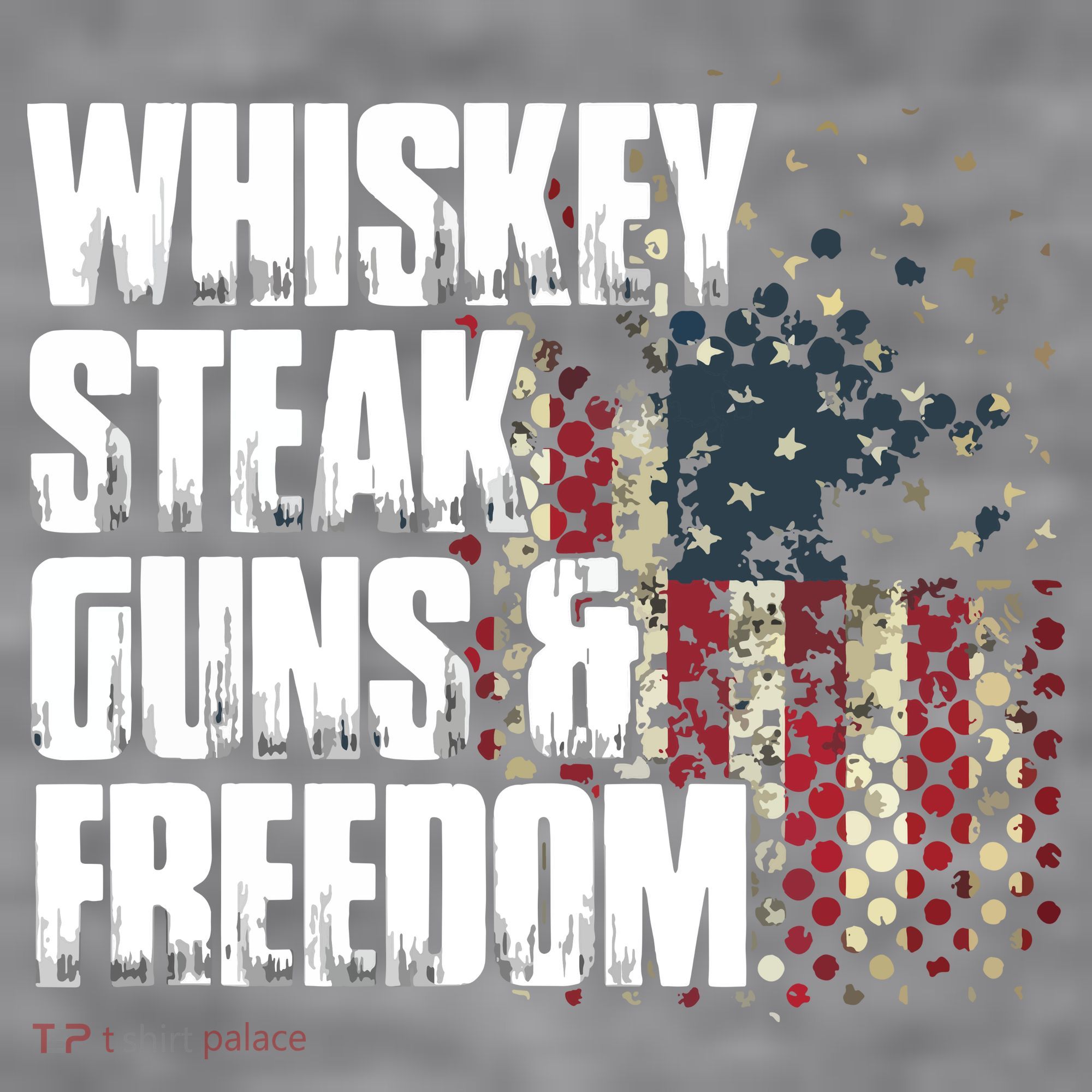 Whiskey Steak Guns Freedom Patriotic Flag Gift Women's Racerback Cropped Tank