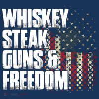 Whiskey Steak Guns Freedom Patriotic Flag Gift Visor thumb 3