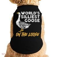World's Silliest Goose On The Loose Funny Doggie Tank thumb 0