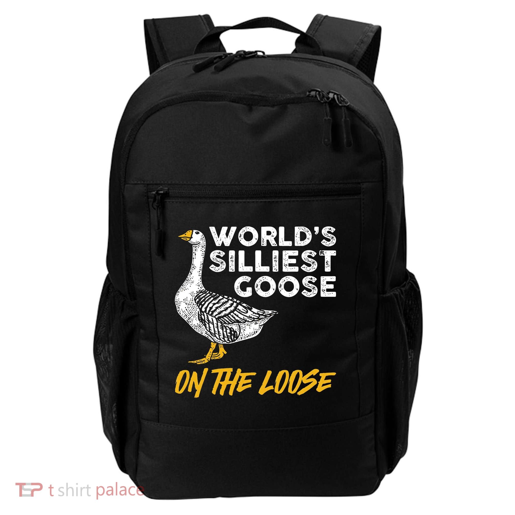 World's Silliest Goose On The Loose Funny Backpack