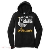 World's Silliest Goose On The Loose Funny Women's Hoodie thumb 0