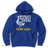 World's Silliest Goose On The Loose Funny Hoodie thumb 0
