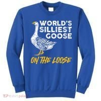 World's Silliest Goose On The Loose Funny Sweatshirt thumb 0