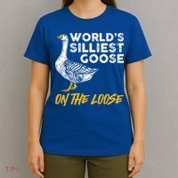 World's Silliest Goose On The Loose Funny T-Shirt thumb 4