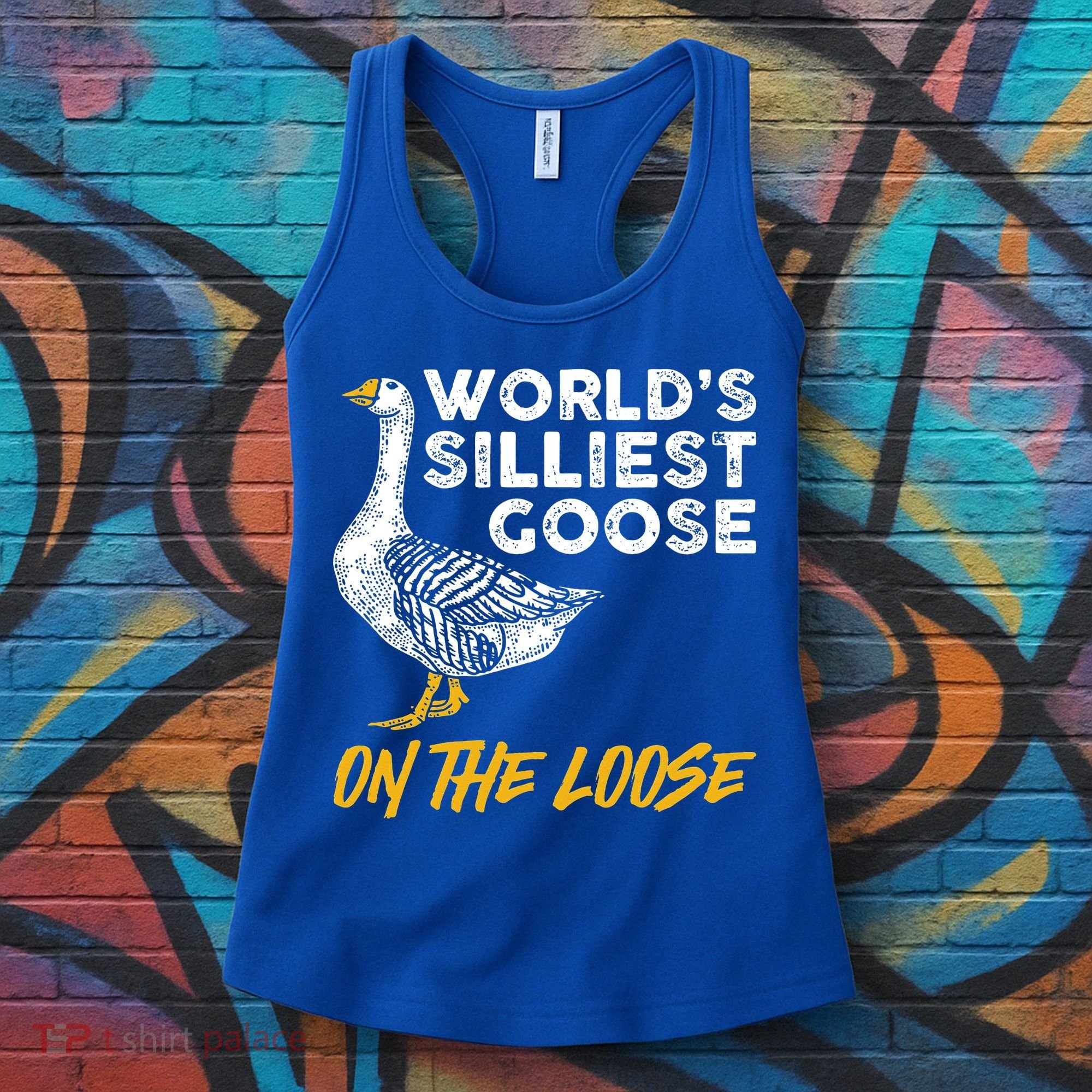 World's Silliest Goose On The Loose Funny Women's Tank Top