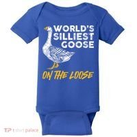 World's Silliest Goose On The Loose Funny Baby Bodysuit thumb 0